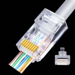 Modular Plug RJ45 8P8C Through Hole Type